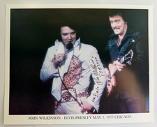 Rare John Wilkinson Elvis Presley 1977 Signed Autographed Color Photo 8x10 picture