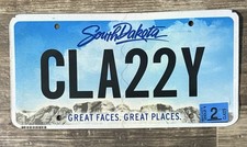 2021 South Dakota Vanity License Plate-“CLA22Y-CLASSY-car-lady-restaurant Etc. picture