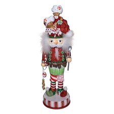 Kurt Adler 18-inch Hollywood Nutcrackers Gingerbread Soldier with Cupcake Bod... picture