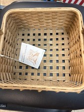 Vtg Basketville Utility Napkin Square Basket w/ Tag 8” x 8” x 4” picture