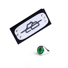 Deidara Akatsuki Member's Ring And Headband Adjustable Size picture