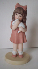Bunny porcelain Bessie Pease Gutmann figurine girl holding rabbit picture
