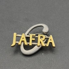 JAFRA Cosmetics Company Gold Tone Lapel Hat Pin picture