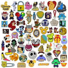60 Assorted Disney Park Pin Trading Lot Authentic Brand New Pins No Duplicates picture