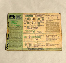 Holo-Krome Socket Screw Selector Slide Rule Vintage Paper Board picture