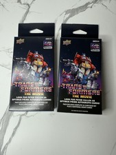 Upper Deck Transformers: The Movie 40th Anniversary 2 Sealed Packs in Hand picture