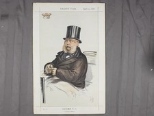 1870 Vanity Fair Duke of Cambridge Caricature Original Lithograph Statesmen 47 picture