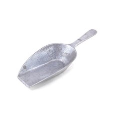 Vintage Brama Aluminum Scoop Flat Bottom For Dry Goods Coffee Feed Grain Medium picture