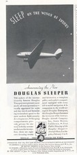 Magazine Ad - 1936 - Douglas Sleeper - Douglas Aircraft Co. - Santa Monica, CA picture