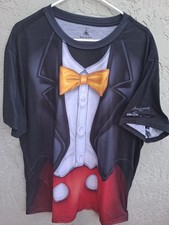 Walt Disney World Mickey Mouse Tuxedo Shirt Men's XXL Disney Store Shirt Cosplay picture