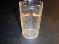 Circa 1930s Fox Head Beer Crackle Glass w/Red Pebble Lettering, Waukesha, WI picture