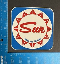 Original Vintage Sun Tachs & Testers Racing Decal Sticker 70’s Toolbox NHRA Race picture