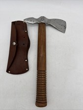 Vintage Arrowhead Throwing Tomahawk Axe, Leather Sheath RARE picture