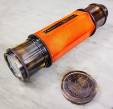 Brass Leather Spyglass Telescope Antique Finish 20