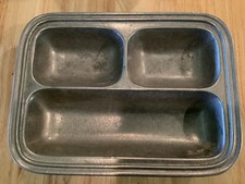 Wilton Armetale Pewter Plough Tavern Individual Divided Tray or Serving Dish picture