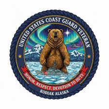 United States Coast Guard Veteran Kodiak Alaska USCG Military Graphics Decal 5