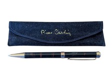 Vintage Pierre Cardin brown marbled ballpoint pen with case picture