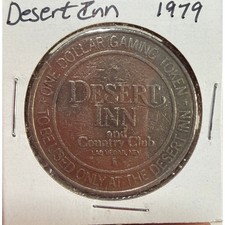 Vintage 1979 Desert Inn Las Vegas One Dollar Gaming Token Casino Coin DI Logo picture
