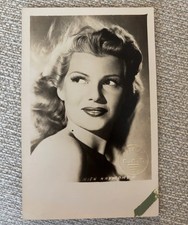 Vintage Postcard Photo Old Hollywood Actress Rita Hayworth c. 1940s picture