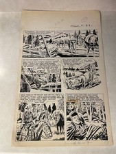 BOB SWIFT #1 original comic art 1951 Sportsman HUNT MOUNTAINS BEAR MOOSE Fawcett picture