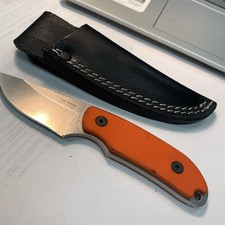 Vintage Discontinued Kershaw KA 1080OR Fixed Blade Knife New w/ Black Sheath New picture