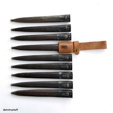 Yugo Scabbard with leather Frog for the Mauser M-48 8mm rifle Bayonet. picture