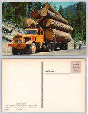 Vintage Logging Truck Postcard The West Mirro-Krome H.S. Crocker California picture