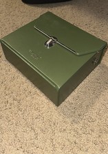 Vintage Tasco Zip army green binoculars case. picture