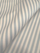 Manuel Canovas Thin Ottoman Sateen Stripe Fabric- Agathe Celeste 1.2 yd M4092-10 picture
