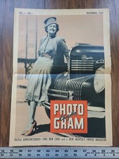 VTG Original 1938 Chrysler Photo-Gram Magazine Vol 1 No 1 1939 Car Announcement picture