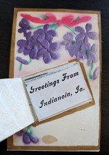 Indianola Iowa with 10 Pull Out Views of Early 1900s Downtown & More Postcard picture