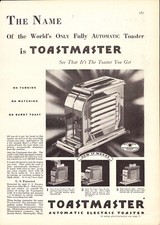 1929 Toastmaster Toaster and Good Housekeeping Cook Book Print Ad picture