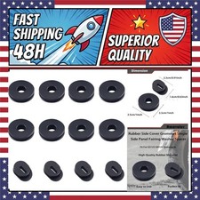 Motorcycle Rubber Side Cover Grommet Washer Spacer 12Pcs for GS125 GN125 picture