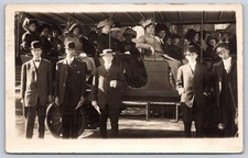 Albuquerque Antique Seeing DENVER Automobiles Touring Bus Group Rppc 1912 picture