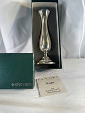 Vintage KIRK STIEFF Boxed Pewter Bud Vase P131  7-1/4 inches picture