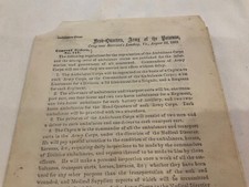 1031 AMBULANCE CORP CIVIL WAR HARRISON’S LANDING VIRGINIA ARMY OF POTOMAC ORDER picture