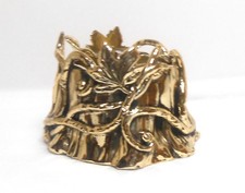 Yankee Candle Halloween Jar Candler Holder Gold Enchanted Tree picture
