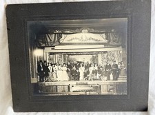 Civil War Era theater group photo cabinet card 11x14 picture