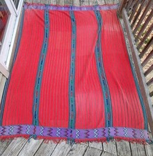 VTG Handmade Woven Central American Textile Rug Tapestry - 66