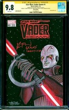 💥 SIGNED CGC RUPERT FRIEND GRAND INQUISITOR SKETCH STAR WARS VADER DOWN #1 9.8 picture