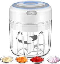 Electric Mini Garlic Chopper Meat Grinder Crusher for Nut Vegetable Fruit Food picture