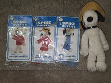 Vintage 1975 Peanuts Snoopy’s Brother SPIKE 12” Stuffed Animal & 3 New Outfits picture