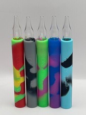 (5) White Rhino Tobacco Chillum To Straw | Pyrex | 5
