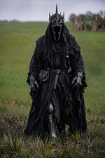 Witch King Costume | Cosplay | Ringwraith Robe | Tattered Hooded Black Cape picture