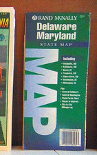 1995 Rand McNally Road Map of Delaware and Maryland picture