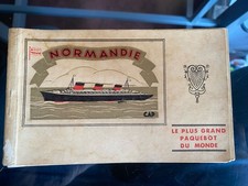 Booklet Of RPPC SS Normandie (10 Cards) picture