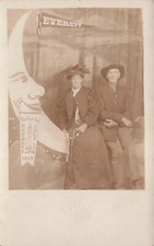 RPPC Snohomish WA Kla-How-Yah Festival Paper Moon Everett Photo Postcard F37 picture