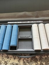 SLOWPLAY Nash Ceramic Poker Chips Set for Texas Hold'em, 500 PCS [Blank Chips] picture