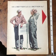RARE Color Vintage Brochure Massey Harris “take A Better Look At A Better Buy” picture