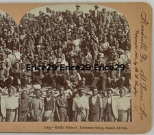 Kaffir Miners Johannesburg, ￼South Africa Stereoview picture